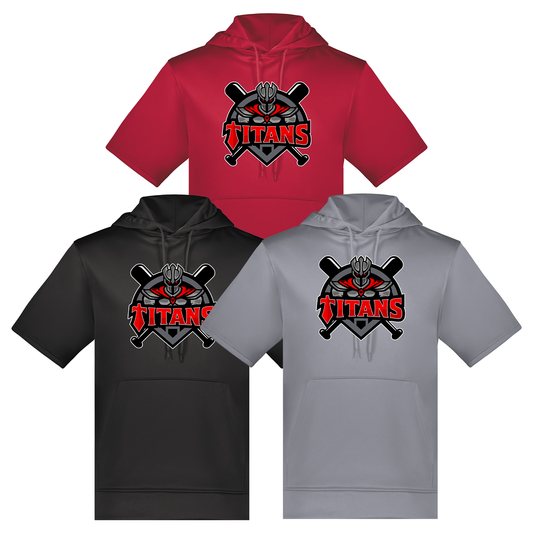 SJ Titans Gildan Wicking Fleece Short Sleeve Hoodie